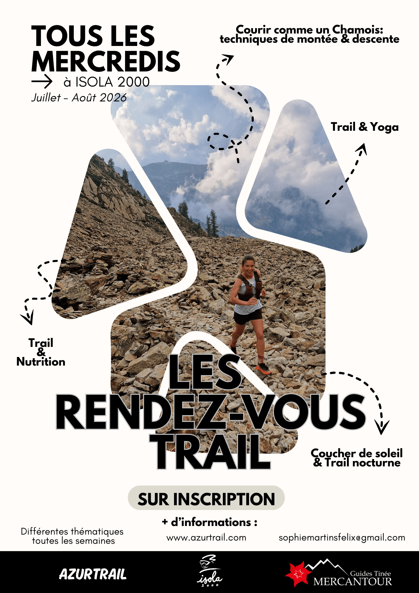 Affiche Rendez-vous Trail - tous les mercredis à Isola 2000