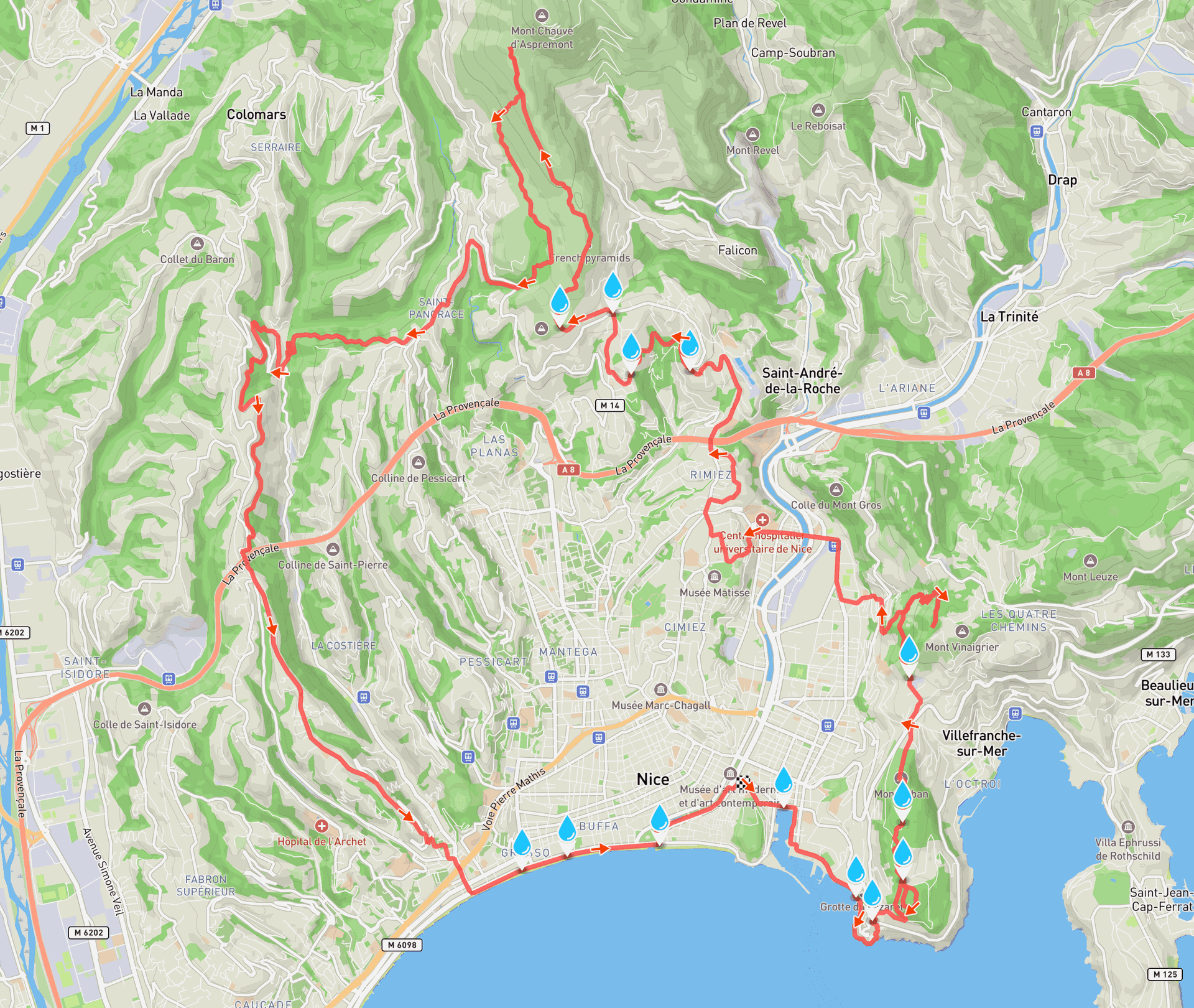 Carte Alpes-Maritimes